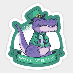 Happy St. PaT-Rex Day Sticker